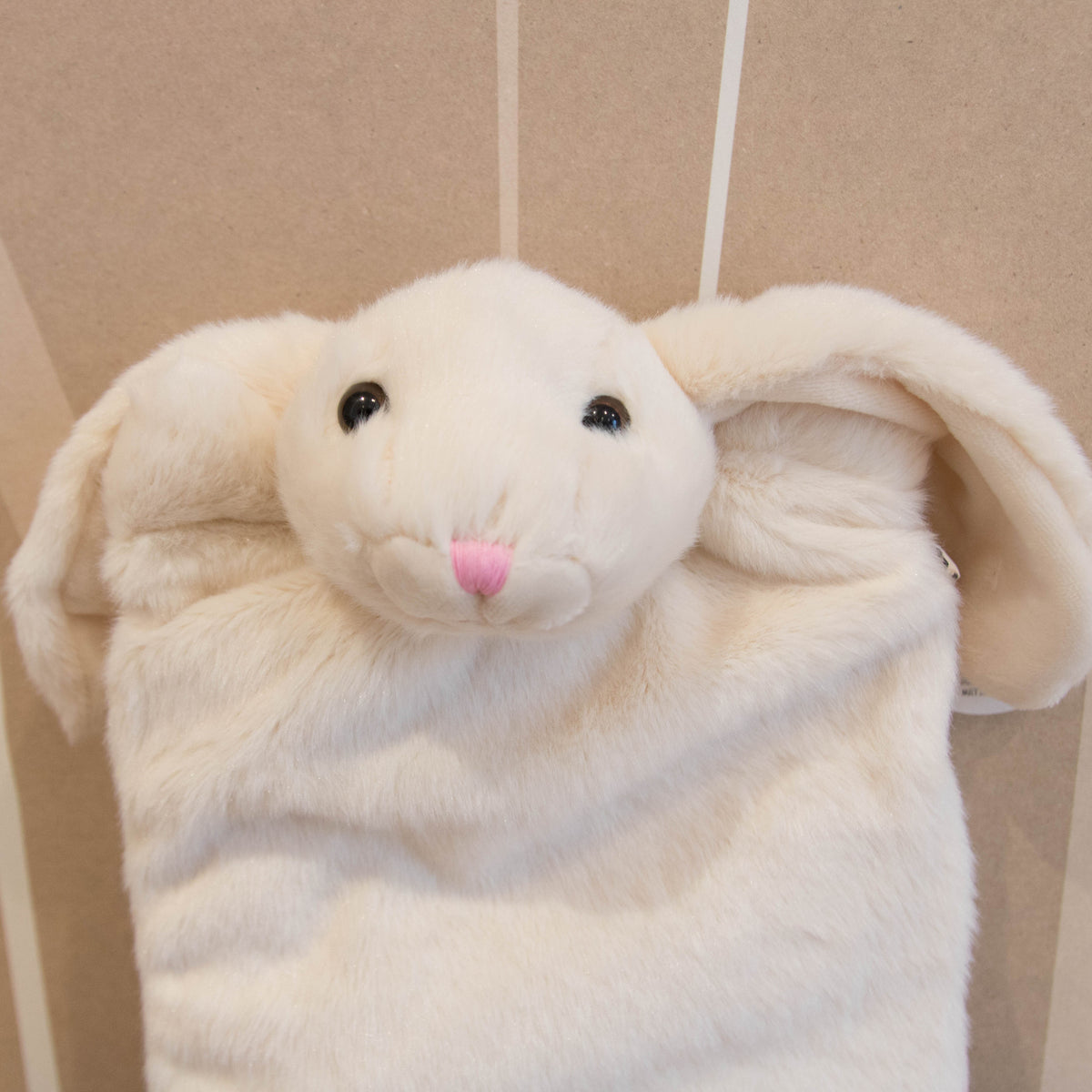 Plush Bunny PJ and bed warmer (cream)